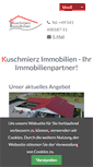 Mobile Screenshot of kuschmierz-immobilien.de